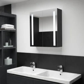Mueble de baño con espejo LED 62x14x60 cm by vidaXL, bathroom vanities - Ref: Foro24-325542, Price: 142,31 €, Discount: %