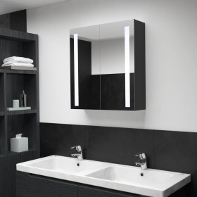 Mueble de baño con espejo LED 62x14x60 cm by vidaXL, bathroom vanities - Ref: Foro24-325542, Price: 145,50 €, Discount: %
