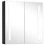 Mueble de baño con espejo LED 62x14x60 cm by vidaXL, bathroom vanities - Ref: Foro24-325542, Price: 145,50 €, Discount: %