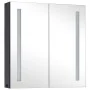Mueble de baño con espejo LED 62x14x60 cm de vidaXL, Tocadores de baño - Ref: Foro24-325542, Precio: 142,26 €, Descuento: %