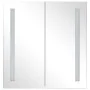 Mueble de baño con espejo LED 62x14x60 cm de vidaXL, Tocadores de baño - Ref: Foro24-325542, Precio: 142,26 €, Descuento: %