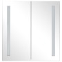 Mueble de baño con espejo LED 62x14x60 cm by vidaXL, bathroom vanities - Ref: Foro24-325542, Price: 145,50 €, Discount: %