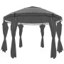 Round gazebo with anthracite gray curtains 3.5x2.7 m by vidaXL, Tents and gazebos - Ref: Foro24-44762, Price: 378,71 €, Disco...