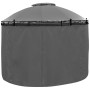 Round gazebo with anthracite gray curtains 3.5x2.7 m by vidaXL, Tents and gazebos - Ref: Foro24-44762, Price: 304,42 €, Disco...