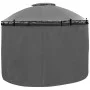 Round gazebo with anthracite gray curtains 3.5x2.7 m by vidaXL, Tents and gazebos - Ref: Foro24-44762, Price: 378,71 €, Disco...