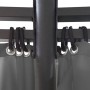 Round gazebo with anthracite gray curtains 3.5x2.7 m by vidaXL, Tents and gazebos - Ref: Foro24-44762, Price: 304,42 €, Disco...
