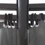 Round gazebo with anthracite gray curtains 3.5x2.7 m by vidaXL, Tents and gazebos - Ref: Foro24-44762, Price: 378,71 €, Disco...