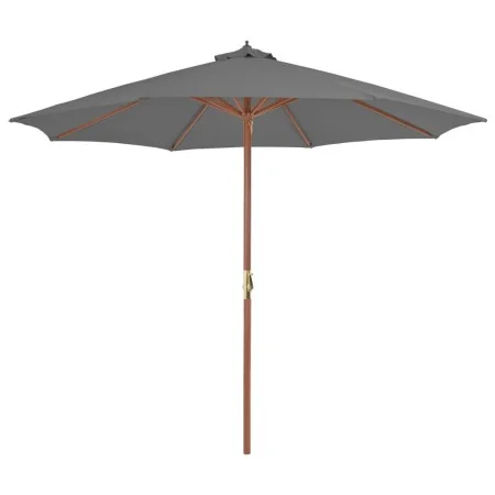 Gartenschirm mit Holzstange 300 cm Anthrazit von vidaXL, Sonnenschirme - Ref: Foro24-44495, Preis: 82,17 €, Rabatt: %