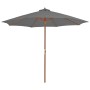Gartenschirm mit Holzstange 300 cm Anthrazit von vidaXL, Sonnenschirme - Ref: Foro24-44495, Preis: 83,50 €, Rabatt: %