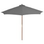 Gartenschirm mit Holzstange 300 cm Anthrazit von vidaXL, Sonnenschirme - Ref: Foro24-44495, Preis: 83,50 €, Rabatt: %