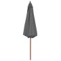 Gartenschirm mit Holzstange 300 cm Anthrazit von vidaXL, Sonnenschirme - Ref: Foro24-44495, Preis: 83,50 €, Rabatt: %