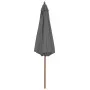 Gartenschirm mit Holzstange 300 cm Anthrazit von vidaXL, Sonnenschirme - Ref: Foro24-44495, Preis: 82,17 €, Rabatt: %