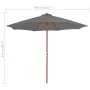 Gartenschirm mit Holzstange 300 cm Anthrazit von vidaXL, Sonnenschirme - Ref: Foro24-44495, Preis: 82,17 €, Rabatt: %