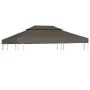 Gazebo canopy 2 levels 310 g/m² 4x3 m taupe gray by vidaXL, Covers for tents and gazebos - Ref: Foro24-44760, Price: 83,16 €,...