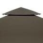 Gazebo canopy 2 levels 310 g/m² 4x3 m taupe gray by vidaXL, Covers for tents and gazebos - Ref: Foro24-44760, Price: 83,16 €,...