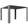Cenador techo ratán sintético 300x300x200 cm gris y antracita de vidaXL, Carpas y cenadores - Ref: Foro24-44818, Precio: 333,...