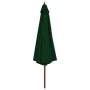 Sonnenschirm mit Holzstange 350 cm grün von vidaXL, Sonnenschirme - Ref: Foro24-44528, Preis: 145,93 €, Rabatt: %