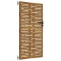 Puerta de jardín acero corten diseño cuadrado 85x200 cm
