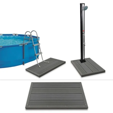 WPC pool ladder solar shower floor panel by vidaXL, Pool and spa accessories - Ref: Foro24-45016, Price: 75,60 €, Discount: %