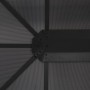 Cenador con tejado aluminio 4x3x2,6 m negro de vidaXL, Carpas y cenadores - Ref: Foro24-44643, Precio: 767,37 €, Descuento: %