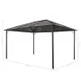 Gazebo with aluminum roof 4x3x2.6 m black by vidaXL, Tents and gazebos - Ref: Foro24-44643, Price: 753,81 €, Discount: %
