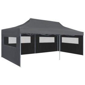 Carpa plegable Pop-up con paredes laterales 3x6 m antracita