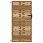 Puerta de jardín acero corten diseño cuadrado 85x200 cm