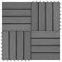 Baldosas porche relieve profundo WPC 30x30 cm 1 m² gris 11 uds de vidaXL, Suelos y moquetas - Ref: Foro24-45035, Precio: 75,3...