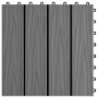 Verandafliesen tiefes Relief WPC 30x30 cm 1 m² grau 11 Einheiten von vidaXL, Böden und Teppiche - Ref: Foro24-45035, Preis: 6...