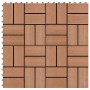WPC Terrassenfliesen 30x30 cm 1 m² braun 11 Stück von vidaXL, Böden und Teppiche - Ref: Foro24-45029, Preis: 57,57 €, Rabatt: %