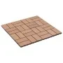 WPC Porch Tiles 30x30 cm 1 m² Brown 11 units by vidaXL, Floors and carpets - Ref: Foro24-45029, Price: 61,30 €, Discount: %