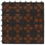 Baldosas de porche de WPC 30x30 cm 1 m² marrón 11 unidades de vidaXL, Suelos y moquetas - Ref: Foro24-45029, Precio: 51,72 €
