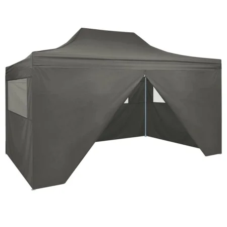 Pop-up folding tent with 4 walls 3x4.5 m anthracite gray by vidaXL, Tents and gazebos - Ref: Foro24-44970, Price: 188,87 €, D...