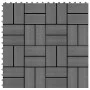 WPC porch tiles 30x30 cm 1 m² gray 11 units by vidaXL, Floors and carpets - Ref: Foro24-45030, Price: 54,76 €, Discount: %