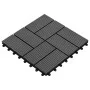 WPC porch tiles 30x30 cm 1 m² gray 11 units by vidaXL, Floors and carpets - Ref: Foro24-45030, Price: 54,76 €, Discount: %