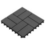 WPC-Verandafliesen 30x30 cm 1 m² grau 11 Einheiten von vidaXL, Böden und Teppiche - Ref: Foro24-45030, Preis: 55,68 €, Rabatt: %
