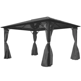 Pavillon mit anthrazitgrauem Aluminiumvorhang 400x300 cm von vidaXL, Zelte und Pavillons - Ref: Foro24-44890, Preis: 803,23 €...