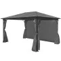 Gazebo with anthracite gray aluminum curtain 400x300 cm by vidaXL, Tents and gazebos - Ref: Foro24-44890, Price: 803,23 €, Di...