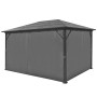 Gazebo with anthracite gray aluminum curtain 400x300 cm by vidaXL, Tents and gazebos - Ref: Foro24-44890, Price: 813,23 €, Di...