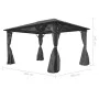 Gazebo with anthracite gray aluminum curtain 400x300 cm by vidaXL, Tents and gazebos - Ref: Foro24-44890, Price: 803,23 €, Di...