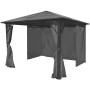 Gazebo with anthracite gray aluminum curtain 300x300 cm by vidaXL, Tents and gazebos - Ref: Foro24-44889, Price: 645,26 €, Di...