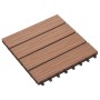 Tiefrelief-Terrassenfliesen WPC 1 m² hellbraun 11 Stück von vidaXL, Böden und Teppiche - Ref: Foro24-45034, Preis: 76,99 €, R...