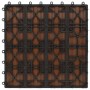Porch tiles with deep relief WPC 1 m² light brown 11 pcs by vidaXL, Floors and carpets - Ref: Foro24-45034, Price: 76,99 €, D...