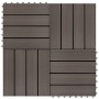 WPC Verandafliesen 30x30 cm 1 m² dunkelbraun 11 Stk von vidaXL, Böden und Teppiche - Ref: Foro24-45025, Preis: 66,19 €, Rabat...