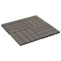 Baldosas de porche de WPC 30x30 cm 1 m² marrón oscuro 11 uds de vidaXL, Suelos y moquetas - Ref: Foro24-45025, Precio: 63,51 ...
