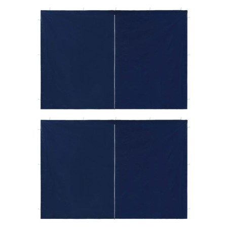 Walls for party tent with zipper 2 pcs PE blue by vidaXL, Tents and gazebos - Ref: Foro24-45116, Price: 21,15 €, Discount: %