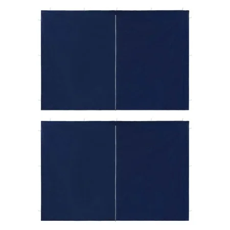 Walls for party tent with zipper 2 pcs PE blue by vidaXL, Tents and gazebos - Ref: Foro24-45116, Price: 22,05 €, Discount: %