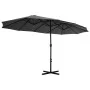 Garden umbrella with aluminum pole 460x270 cm anthracite by vidaXL, Umbrellas - Ref: Foro24-44869, Price: 167,44 €, Discount: %