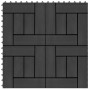 WPC-Verandafliesen 30x30 cm 1 m² schwarz 11 Einheiten von vidaXL, Böden und Teppiche - Ref: Foro24-45026, Preis: 59,24 €, Rab...