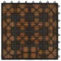 WPC porch tiles 30x30 cm 1 m² teak color 11 units by vidaXL, Floors and carpets - Ref: Foro24-45027, Price: 61,40 €, Discount: %